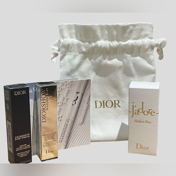 DIOR Lip Addict Rouge Dior J’Adore DIORSHOW Gift Set Pouch NEW - Picture 1 of 8